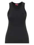 Diesel T-Anky logo-plaque ribbed tank top - Black
