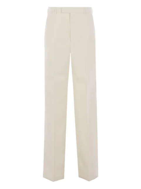 Gucci embroidered-logo trousers