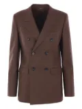 Loro Piana double-breasted wool blazer - Brown