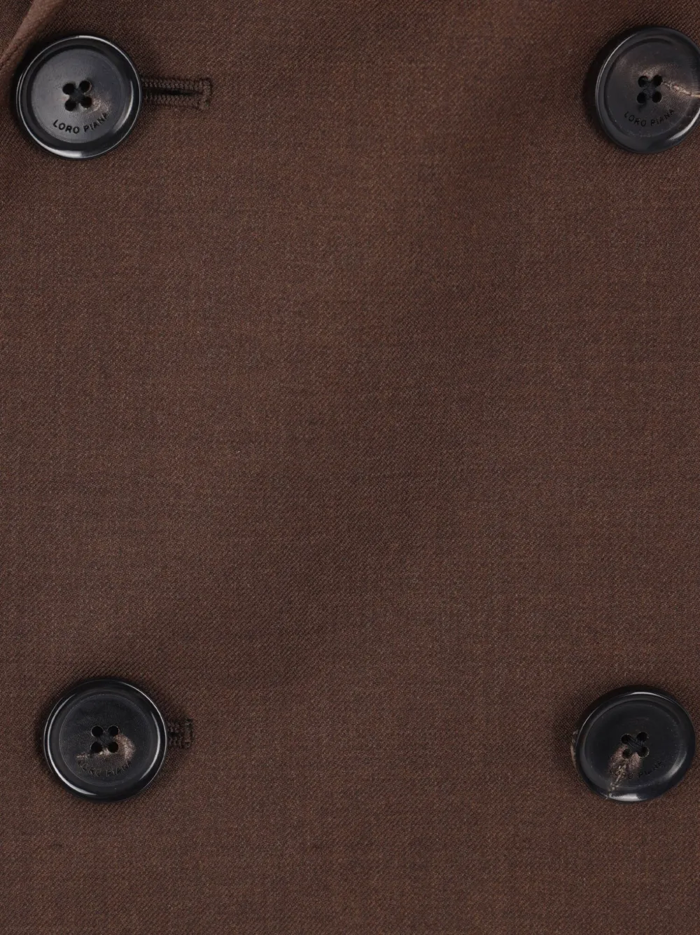  Loro Piana Double-breasted Wool Blazer - Brown 