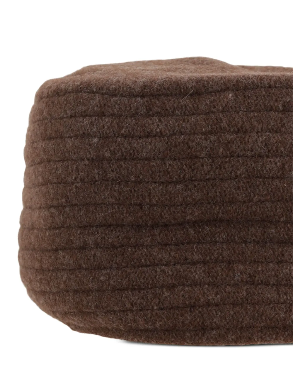 Loro Piana Geribbelde muts Bruin
