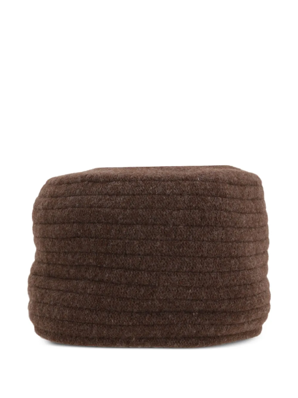 Loro Piana Geribbelde muts Bruin