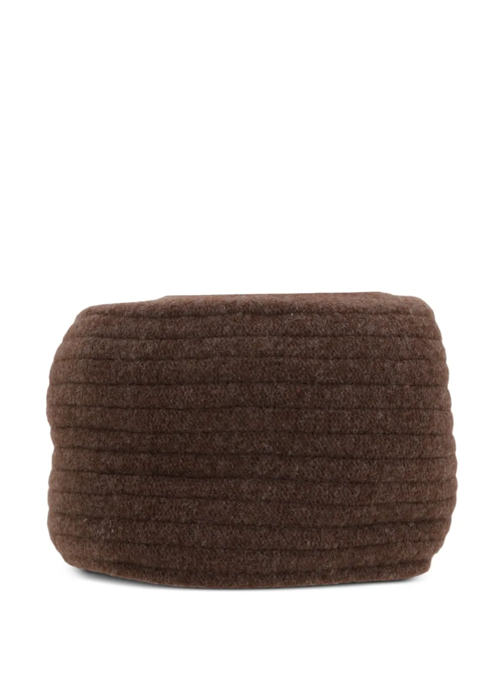 Loro Piana Geribbelde muts Bruin