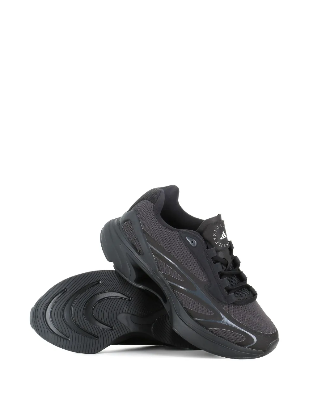 adidas by Stella McCartney Sportswear 2000 lace-up sculpted trainers Black