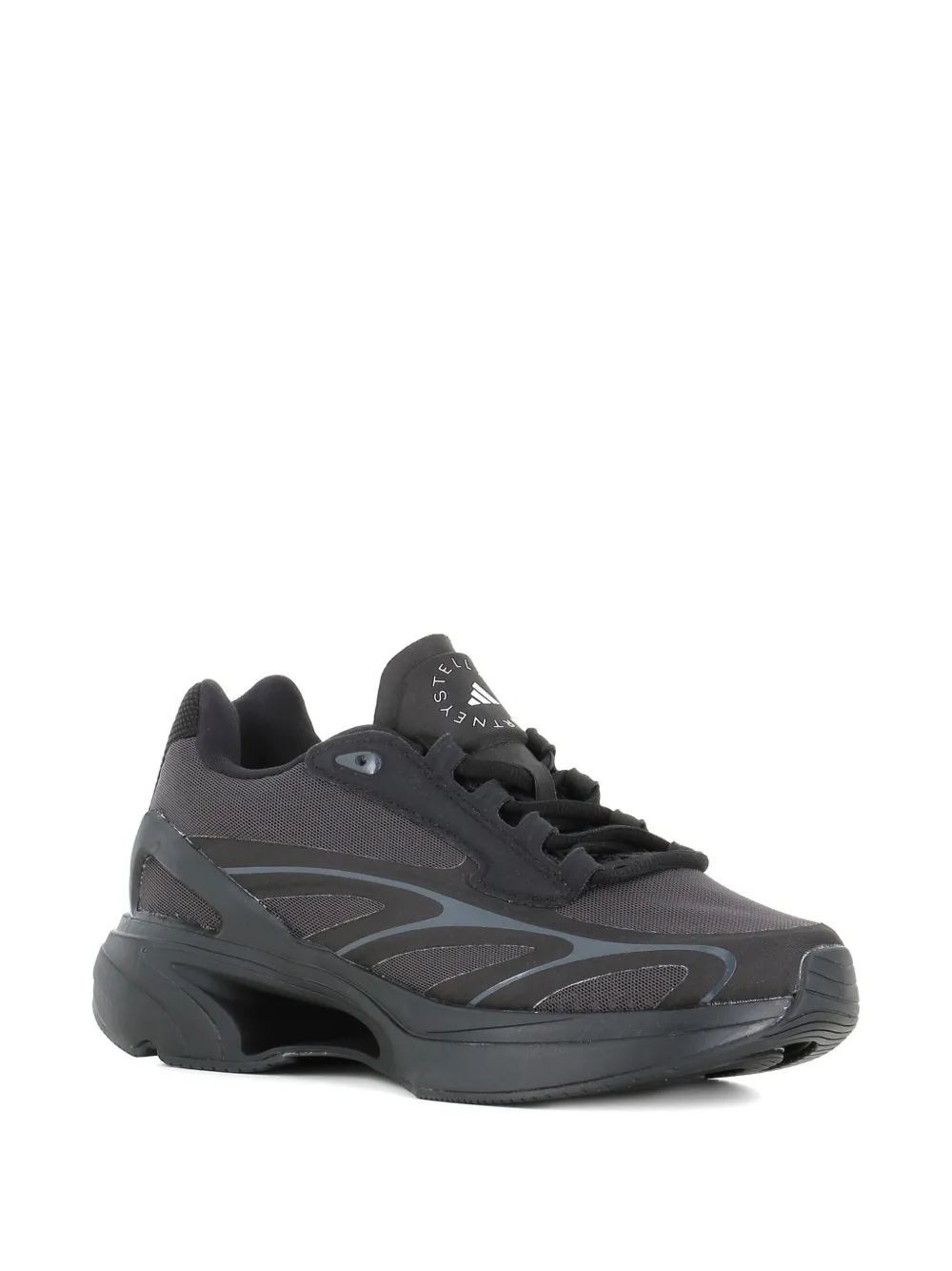 Adidas by Stella McCartney Sportswear 2000 bewerkte sneakers met veters - Zwart