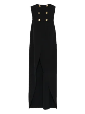 ゆずELISABETTA FRANCHI イタリア　ベア　ドレス　ブラック 完売必至♡】ERISABETTA FRANCHI クレープドレス (ELISABETTA