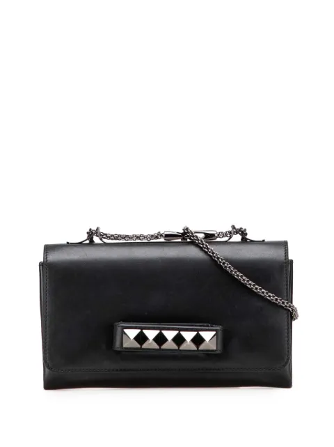 Valentino Garavani Pre-Owned 2000-2017 Nappa Rockstud Va Va Voom Clutch on Chain crossbody bag