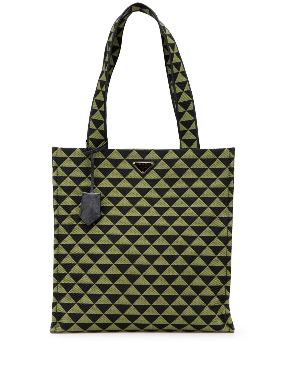 Prada Pre-Owned 2013-2025 Jacquard Triangolo Symbole Shopping tote bag Prada Pre-Owned 2013-2025 Jacquard Triangolo Symbole Shopping tote bag