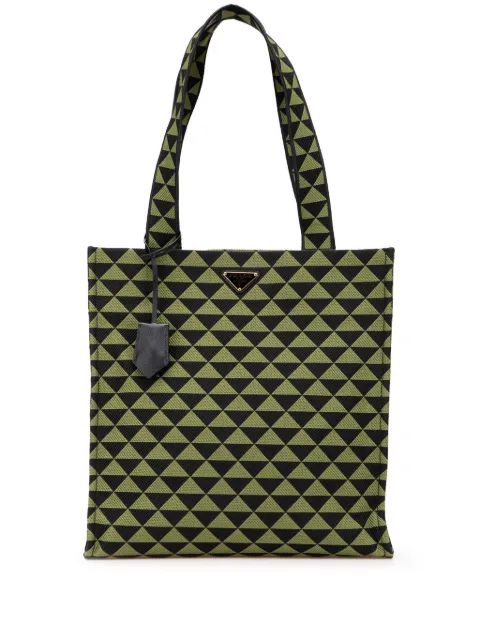 Prada Pre-Owned 2013-2025 Jacquard Triangolo Symbole Shopping tote bag