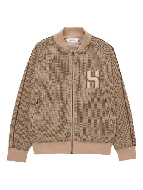 Honor The Gift Novelty piqué-knit track jacket