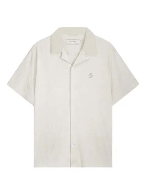 Filling Pieces floral-embroidered resort shirt