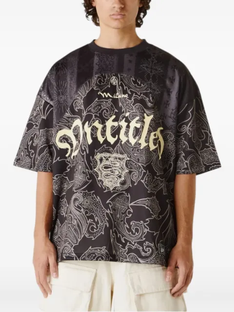 UNTITLED ARTWORKS T-shirt i jersey med grafisk sportstryk