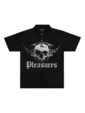 Pleasures skull graphic polo shirt - Black