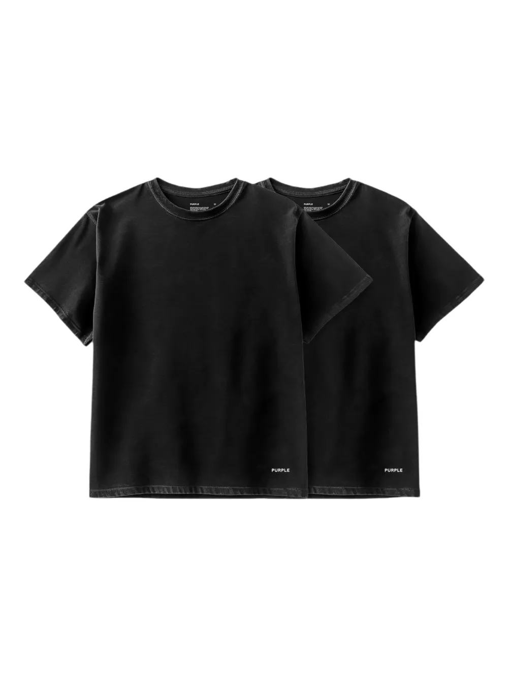 Purple Brand Twee jersey T-shirts Zwart