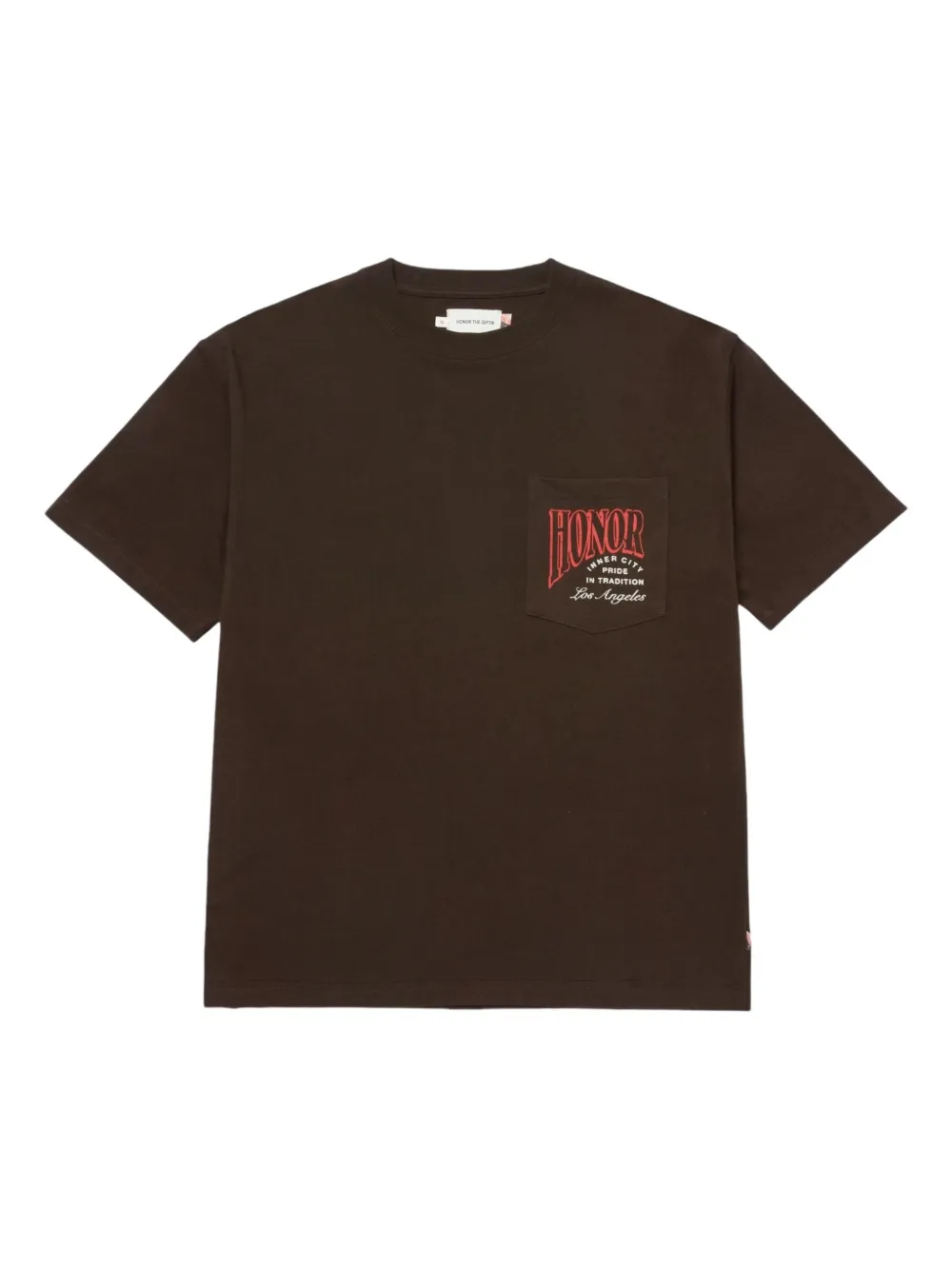 Honor The Gift T-shirt met zakprint Zwart