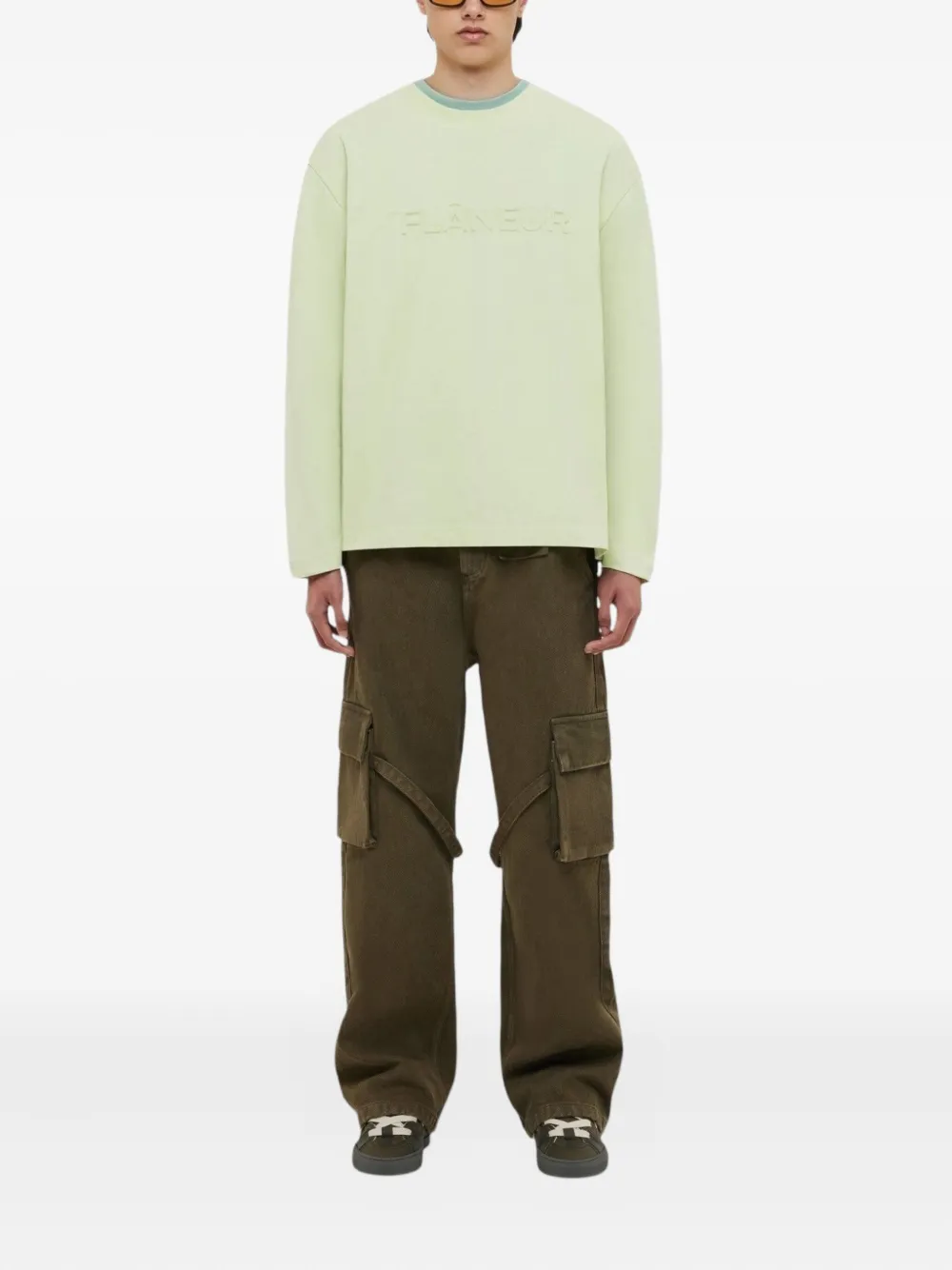 FLÂNEUR Katoenen cargo broek - Bruin