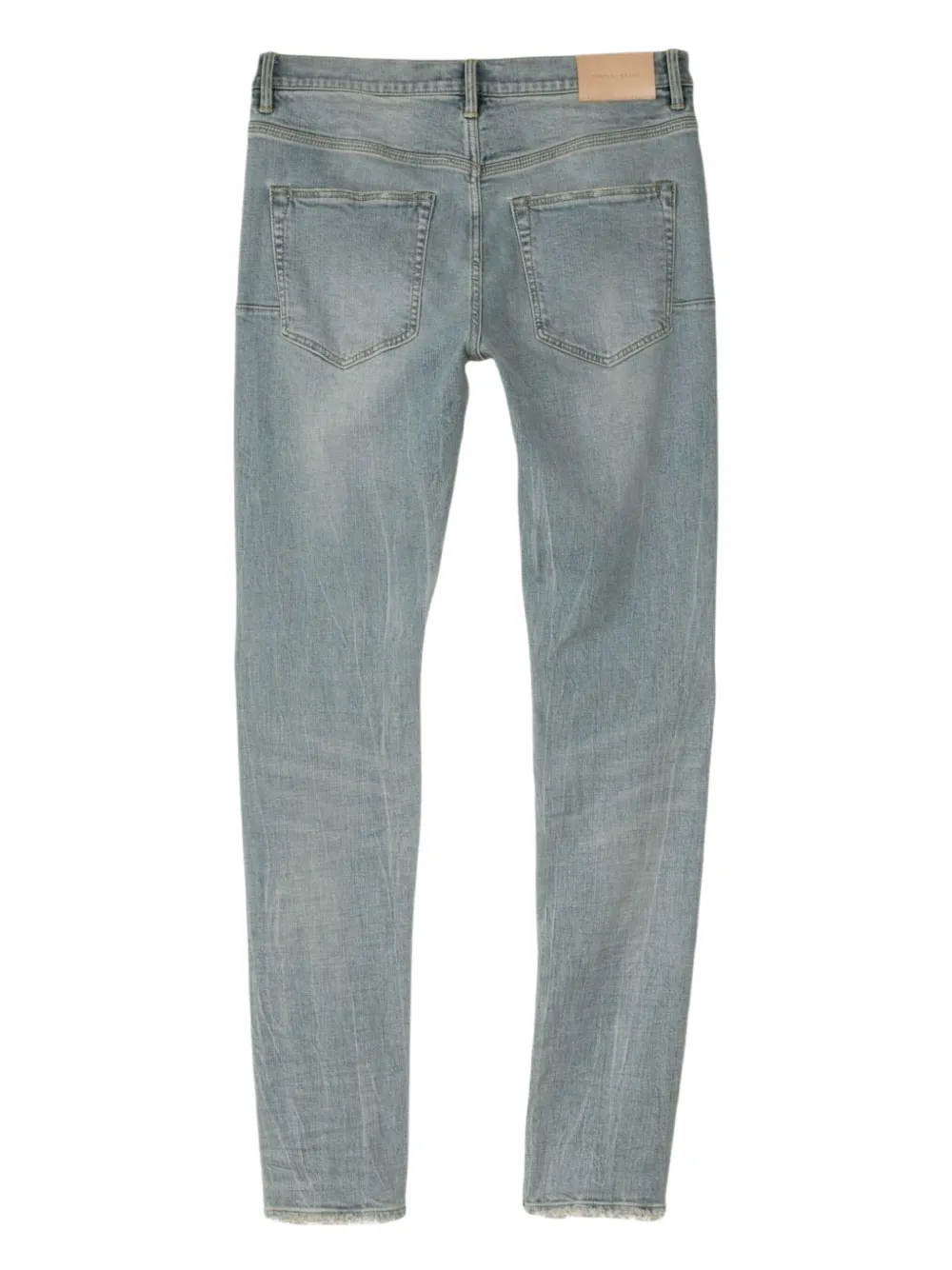 Purple Brand Jeans met toelopende pijpen Blauw