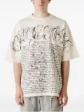 UNTITLED ARTWORKS script-print cotton T-shirt - White