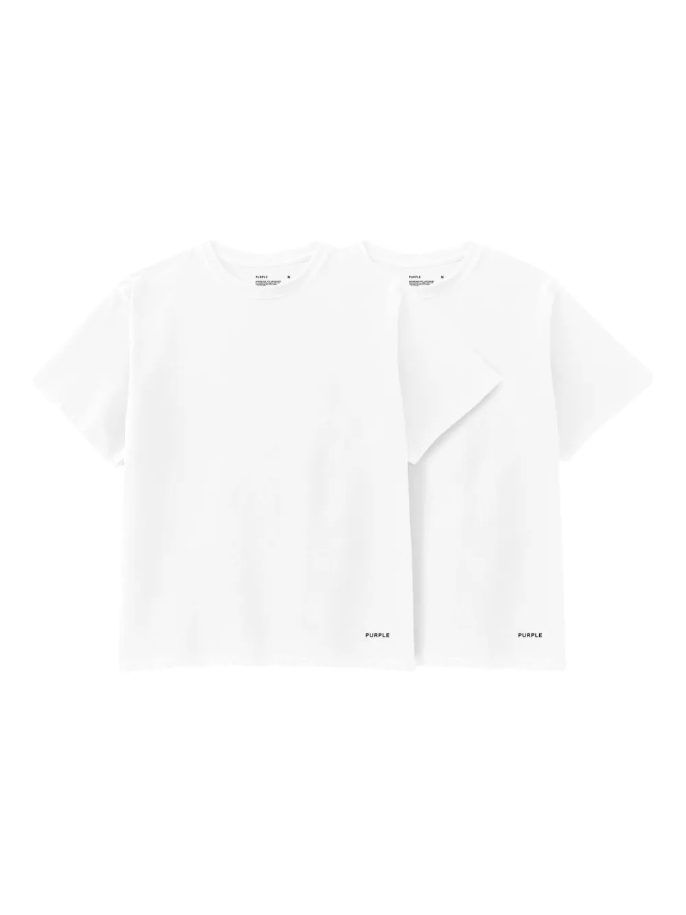 Purple Brand Twee jersey gebreid T-shirt Wit