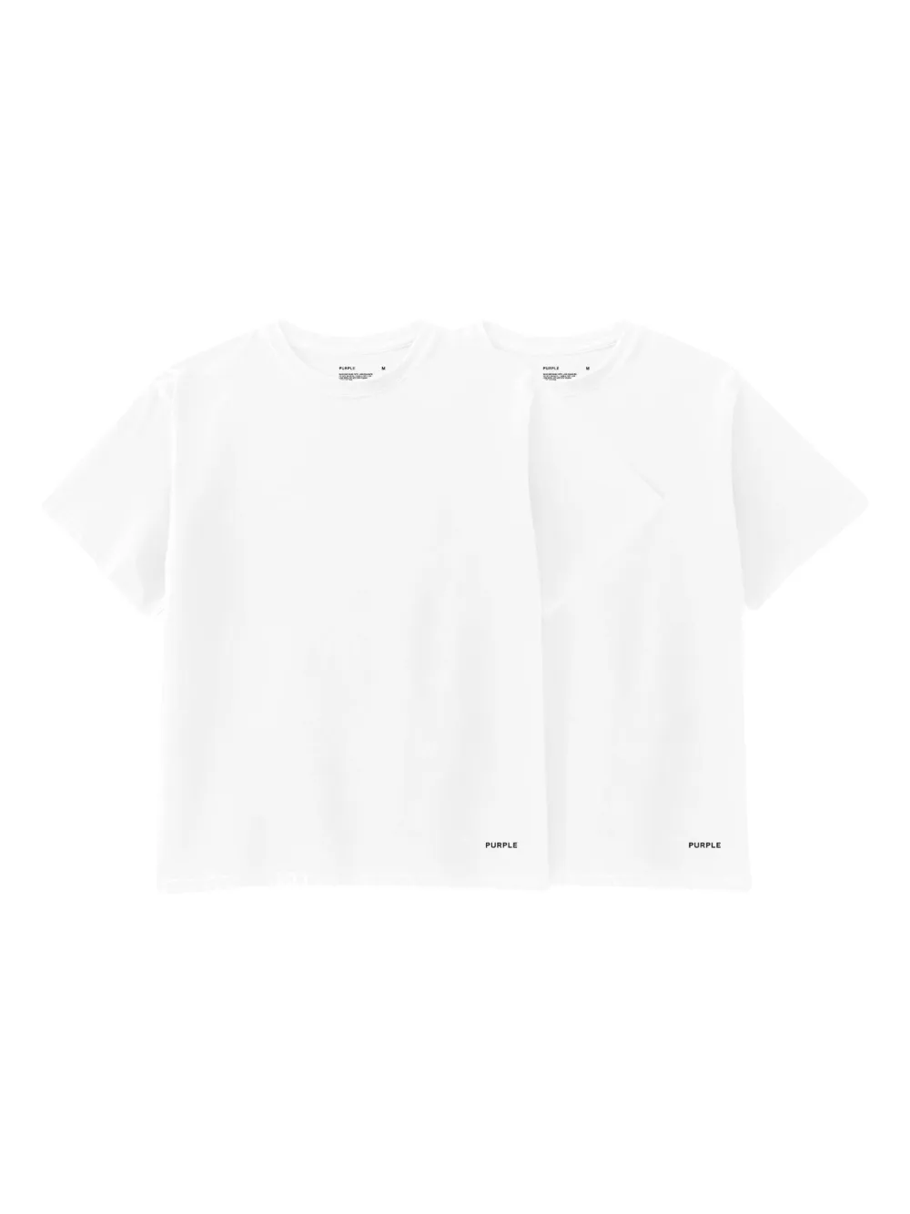 Purple Brand Twee jersey gebreid T-shirt Wit