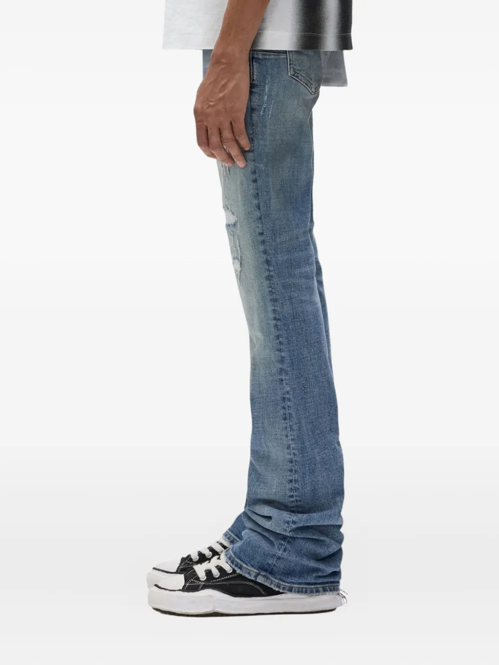 Purple Brand Jeans van katoenblend Blauw