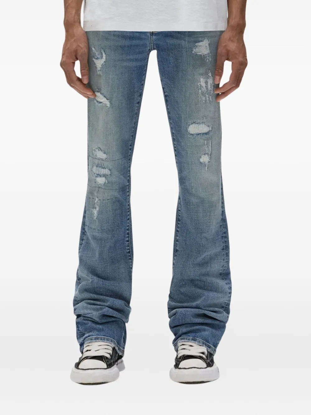 Purple Brand Jeans van katoenblend Blauw