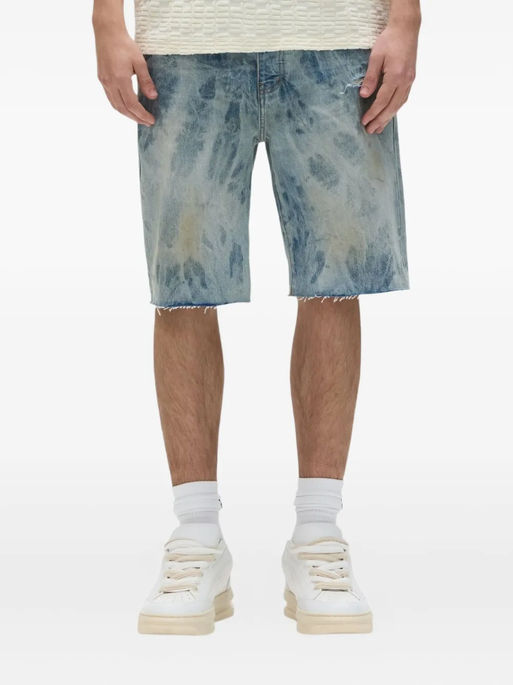 Purple Brand Denim shorts Blauw