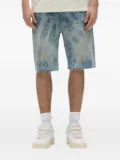 Purple Brand washed-effect denim shorts - Blue