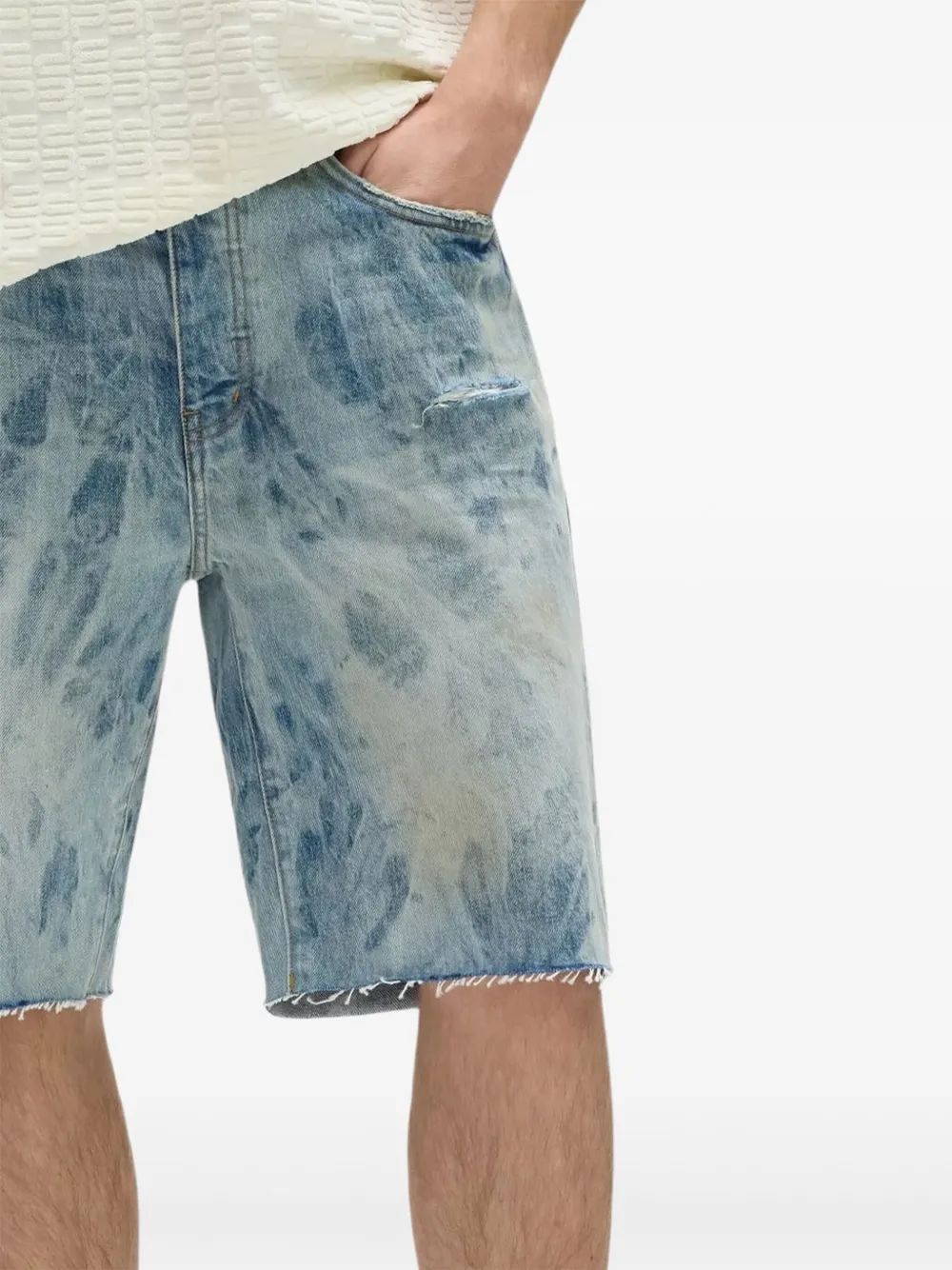 Purple Brand Denim shorts Blauw