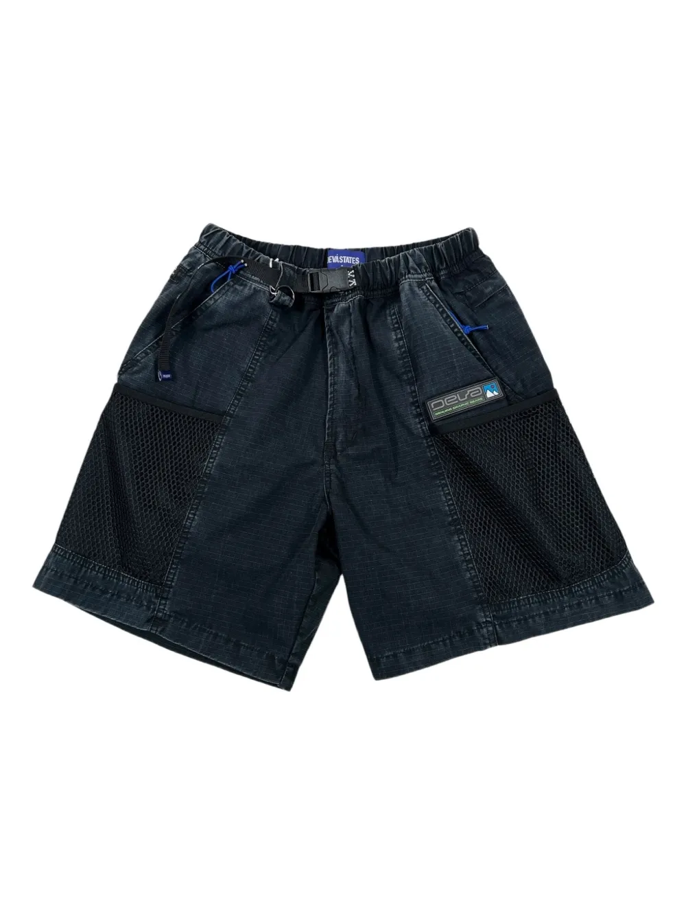 Devástates webbing-belt cargo shorts | Black | Image 1