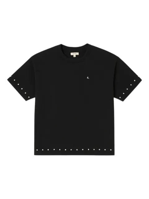 BLDG4  faux pearl-embellished T-shirt