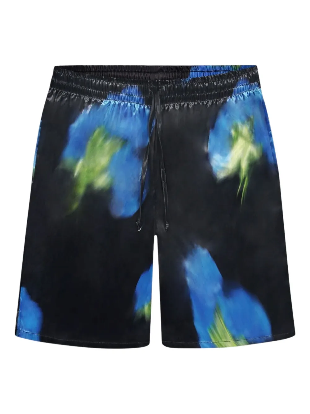 FLÂNEUR Shorts met bloemenprint - Zwart