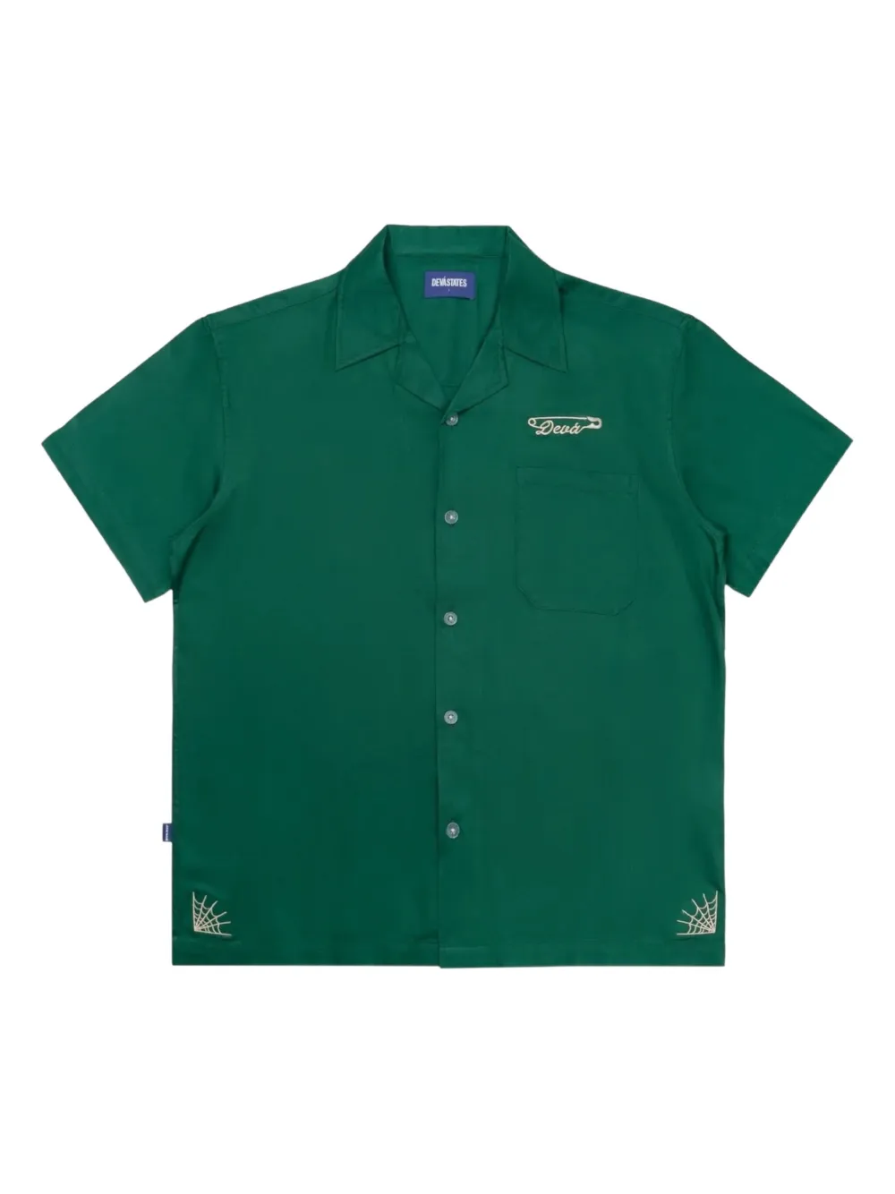 Devástates embroidered shirt | Green | Image 1