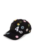 BLDG4 numbered pin-embellished baseball cap - Black