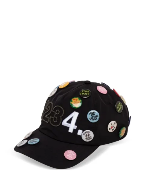 BLDG4 numbered pin-embellished baseball cap