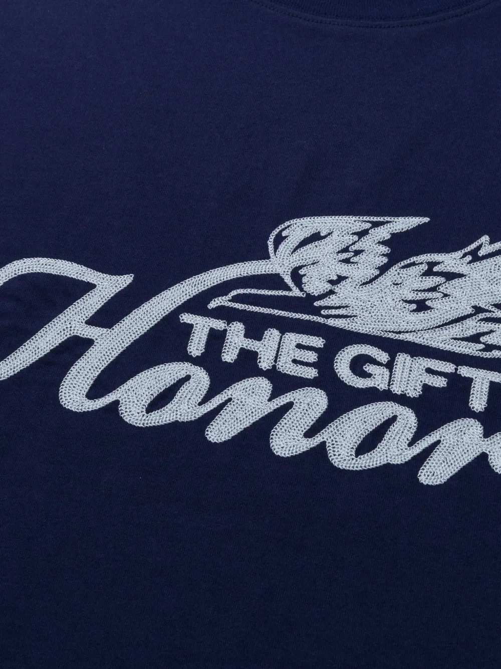 Honor The Gift T-shirt met borduurwerk Blauw