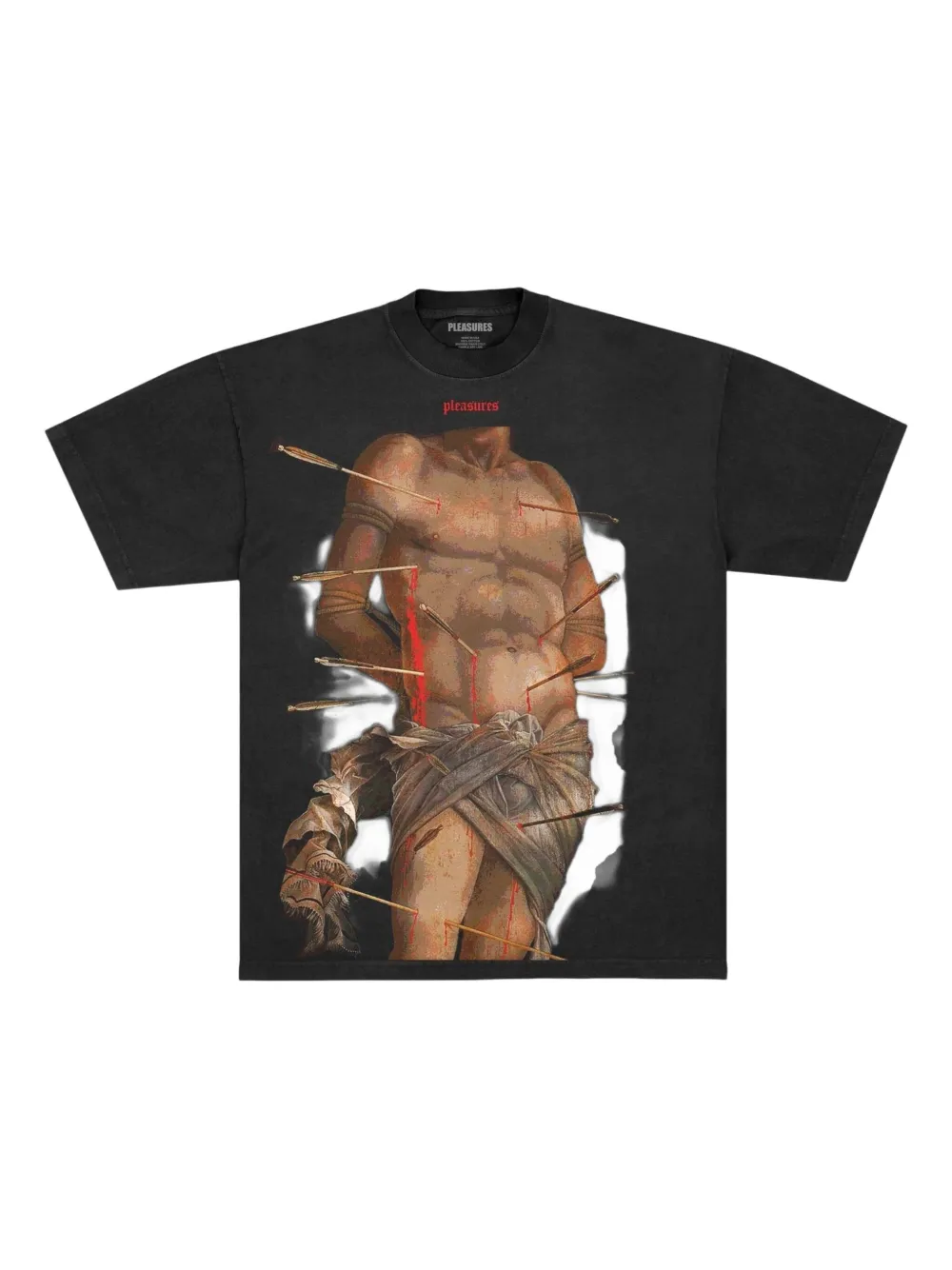 Pleasures Hurt grafisch T-shirt Zwart