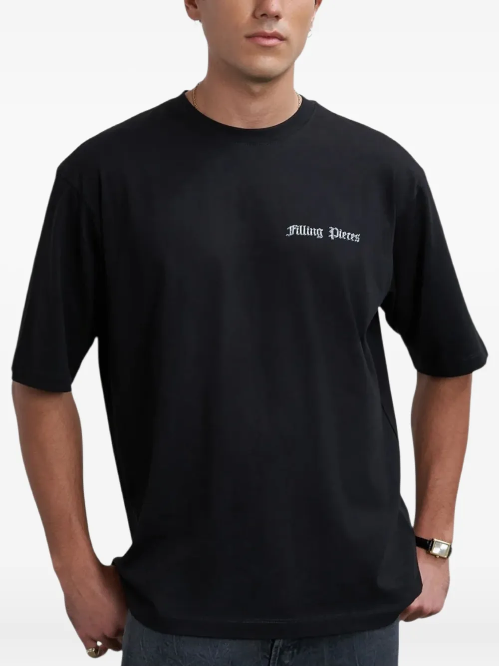Filling Pieces T-shirt met bloemenprint Zwart