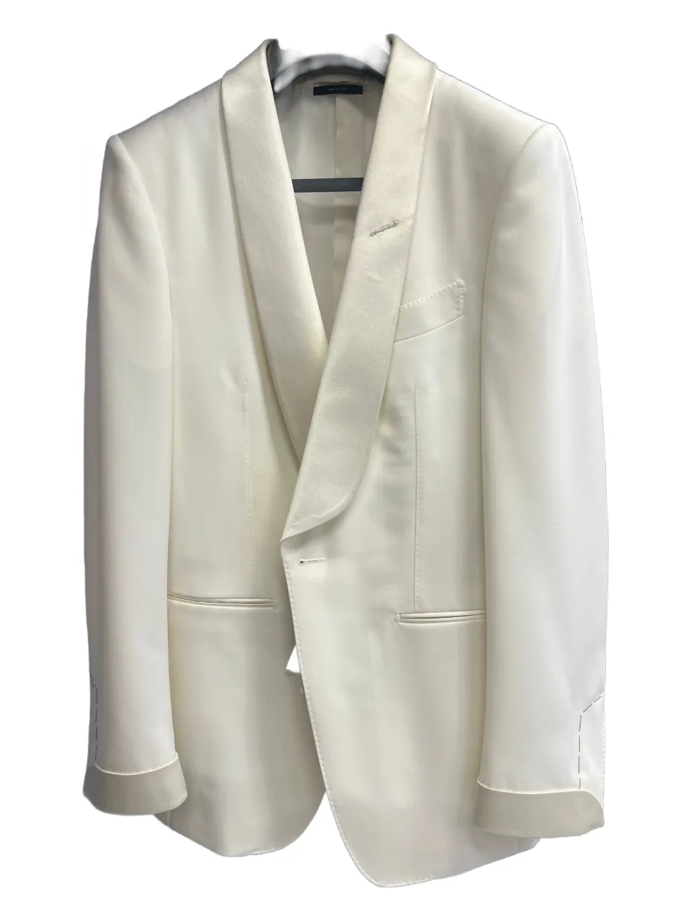 TOM FORD shawl-lapel welt-pockets jacket - Bianco
