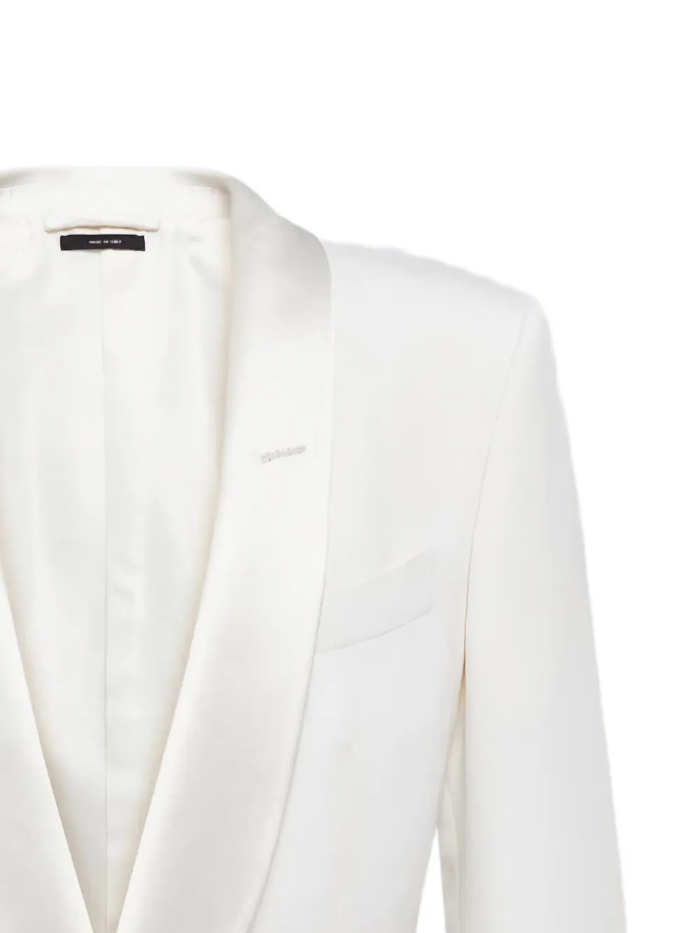 shawl-lapel welt-pockets jacket