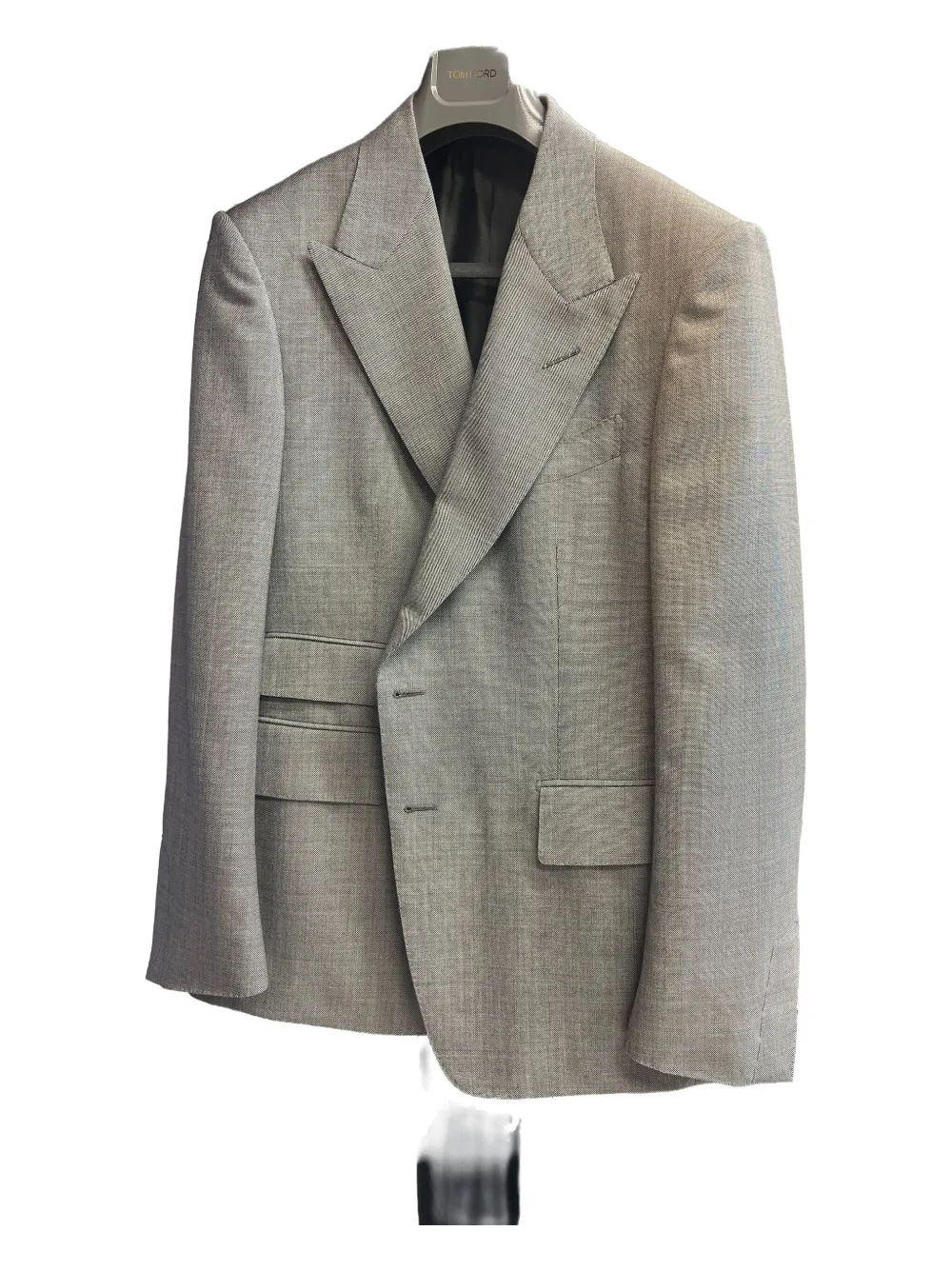Tom Ford Single-breasted Blazer In Gray