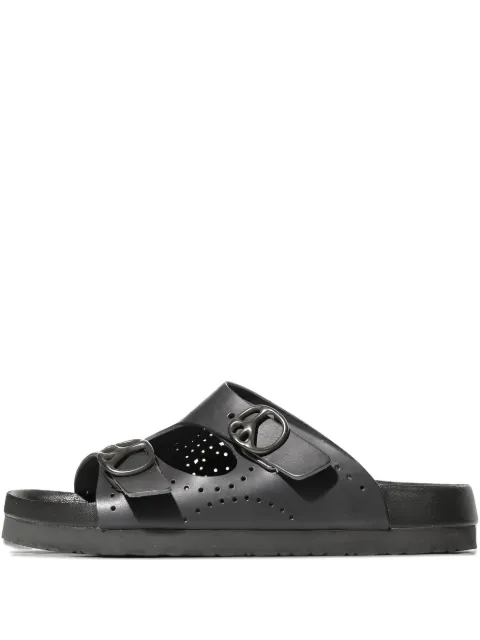 Needles perforated buckle sandals