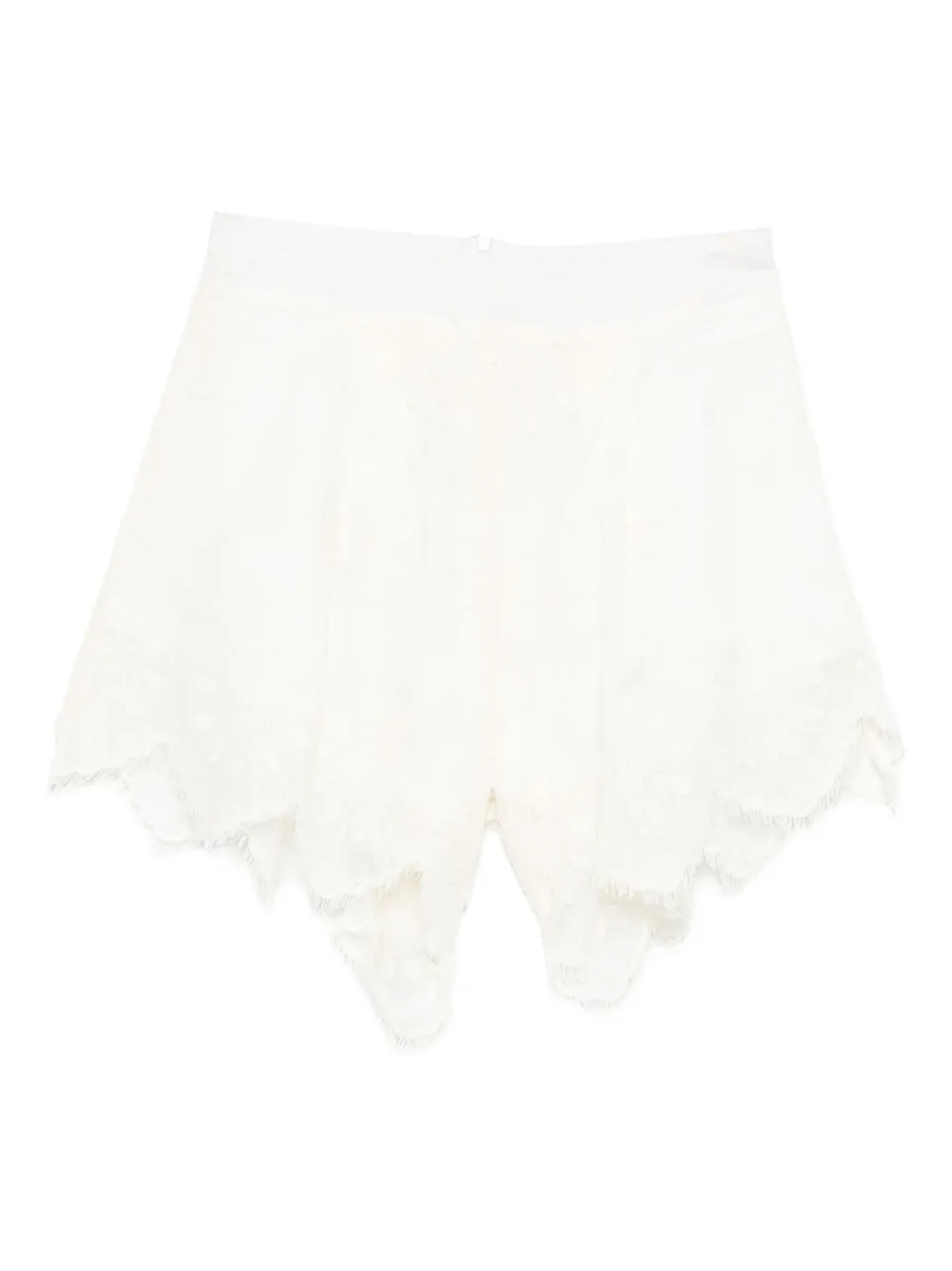 Weili Zheng scalloped lace shorts | White | Image 1