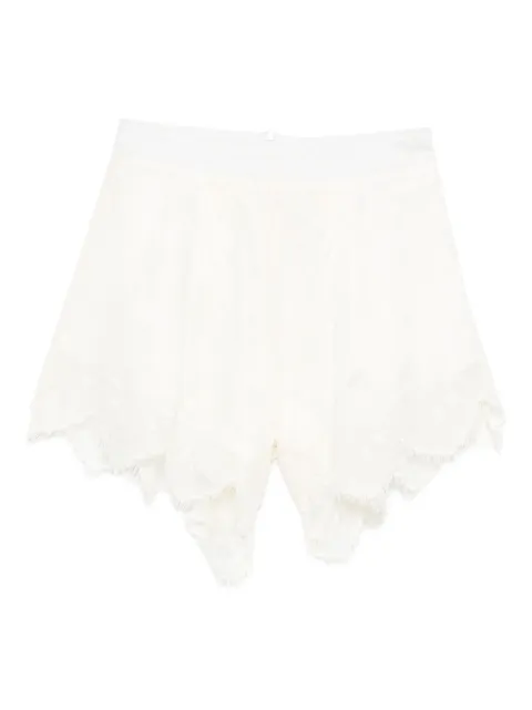 Weili Zheng scalloped lace shorts