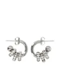 Justine Clenquet crystal-embellished hoop earrings - Silver