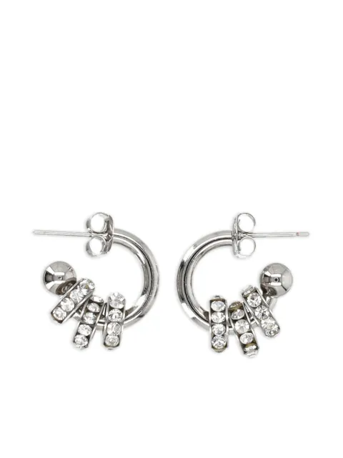 Justine Clenquet crystal-embellished hoop earrings