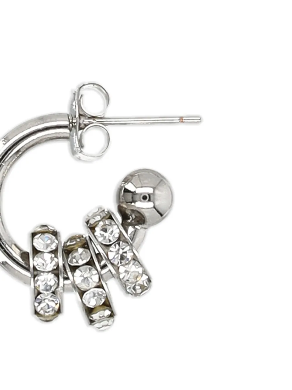 Justine Clenquet crystal-embellished hoop earrings | Image 2