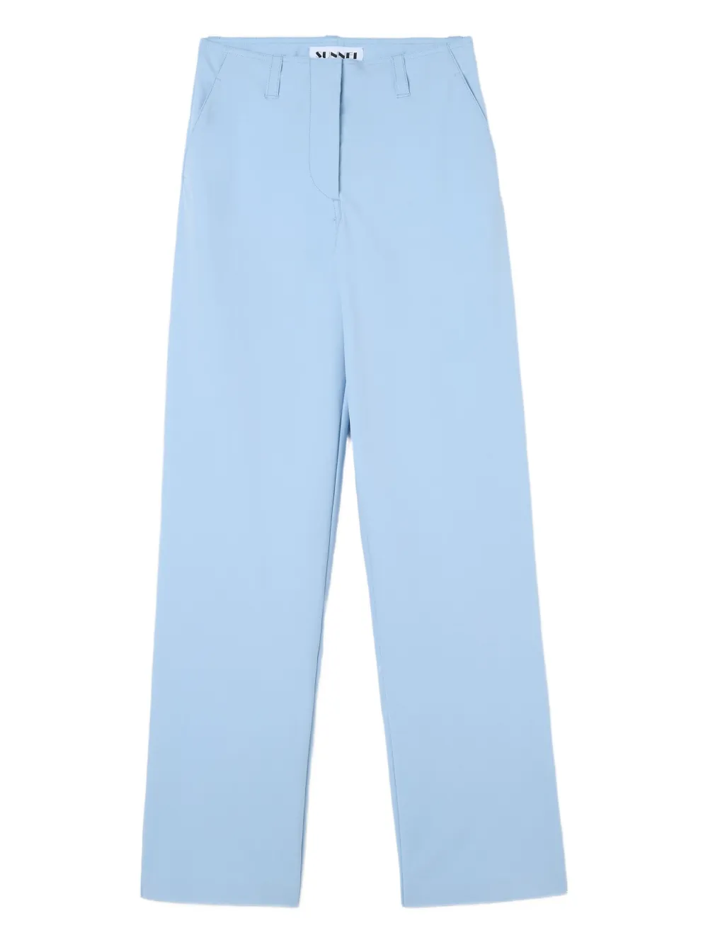 Sunnei Logo-tag Trousers In Blue