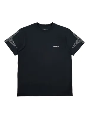 【PURPLE BRAND】Liberty Tee 黒 ロゴ T 半袖ロゴTシャツ PURPLE BRAND Tシャツ - FARFETCH