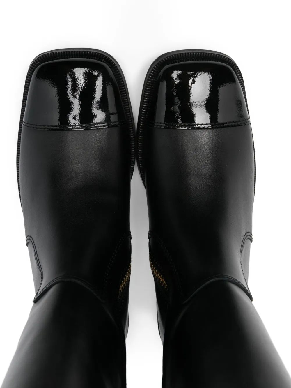 Balmain Kids studded leather boots Black